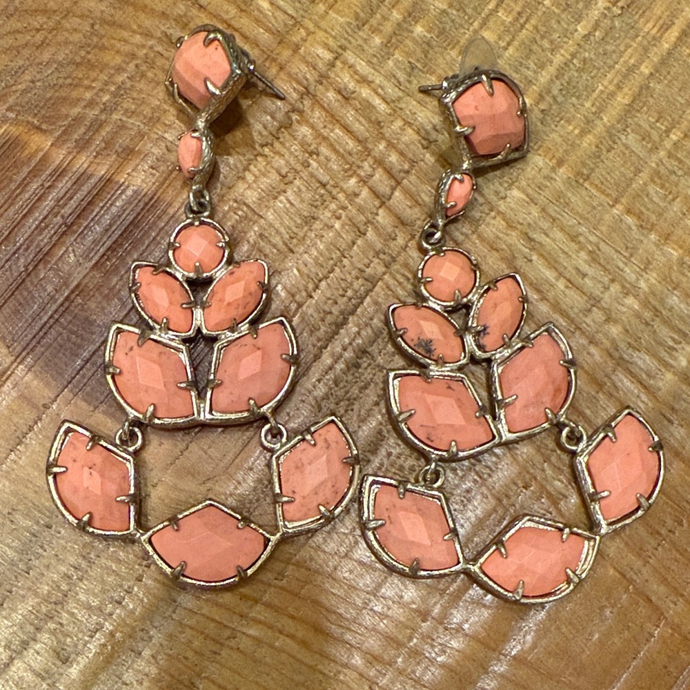 Elegant Coral Earrings